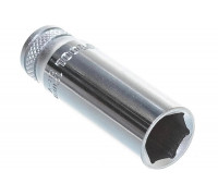 Торцовая головка "INDUSTRIE QUALITAT" удлиненная, хромосатинированная (1/4", FLANK, 12 мм) Kraftool 27817-12_z01
