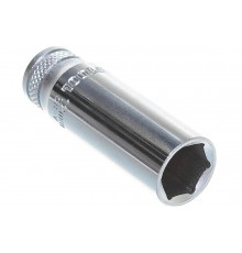 Торцовая головка "INDUSTRIE QUALITAT" удлиненная, хромосатинированная (1/4", FLANK, 12 мм) Kraftool 27817-12_z01