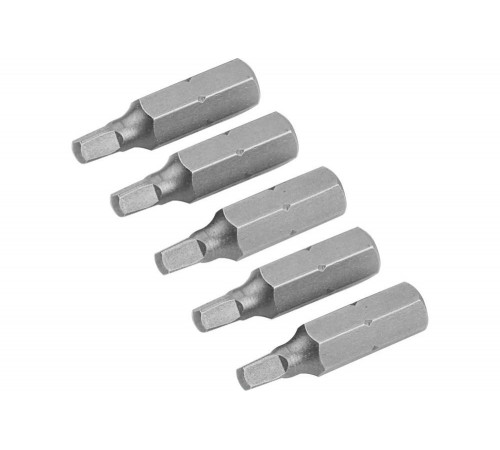 Набор вставок бит торцевых 1/4", Square, №2, 25 мм, 5 шт TOLSEN TT20280 Набор вставок бит торцевых 1/4", Square, №2, 25 мм, 5 шт TOLSEN TT20280