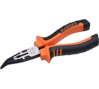 Длинногубцы HARDEN Bulldog изогнутые, профессиональные, CRV, 162 мм 560231