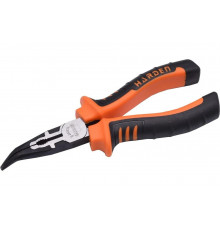 Длинногубцы HARDEN Bulldog изогнутые, профессиональные, CRV, 162 мм 560231