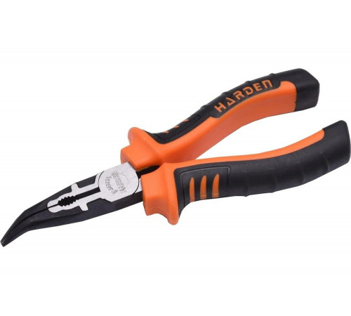 Длинногубцы HARDEN Bulldog изогнутые, профессиональные, CRV, 162 мм 560231 Длинногубцы HARDEN Bulldog изогнутые, профессиональные, CRV, 162 мм 560231