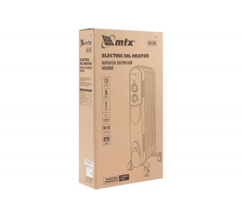Масляный обогреватель MTX och-1500, 230 в, 1500 вт 98302 Масляный обогреватель MTX och-1500, 230 в, 1500 вт 98302