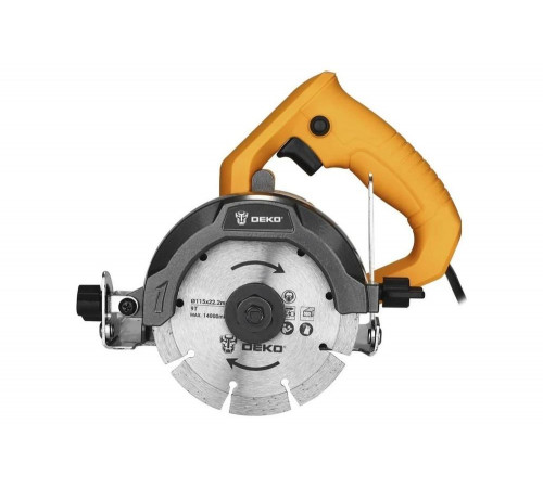 Пила дисковая алмазная DEKO DKCS1450W 115 мм, 1450 Вт, с подачей воды 084-1048 Пила дисковая алмазная DEKO DKCS1450W 115 мм, 1450 Вт, с подачей воды 084-1048