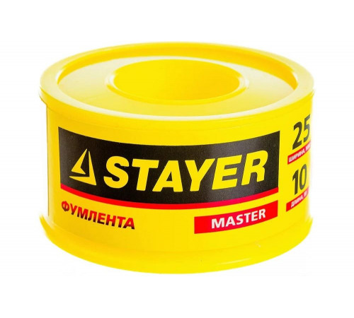 STAYER толщина 0,075 мм, плотность 0,40 г/см3, ширина 25 мм, фум лента 12360-25-040 STAYER толщина 0,075 мм, плотность 0,40 г/см3, ширина 25 мм, фум лента 12360-25-040