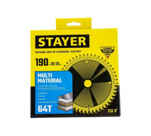 STAYER: пильный диск для всех материалов STAYER: пильный диск для всех материалов