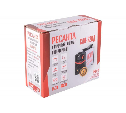 Сварочный инверторный аппарат Ресанта САИ-220Д 65/140