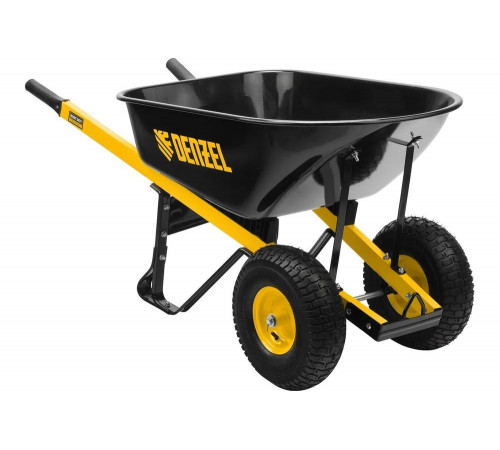 Усиленная двухколесная строительная тачка Denzel объем 140 л, 250 кг, колесо 15x6.00-6 69000 Усиленная двухколесная строительная тачка Denzel объем 140 л, 250 кг, колесо 15x6.00-6 69000