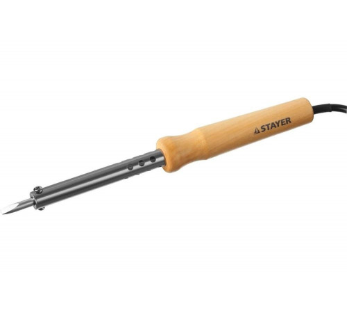STAYER 80 Вт, 220 В, клин, деревянная рукоятка, электропаяльник Maxterm 55310-80 Master STAYER 80 Вт, 220 В, клин, деревянная рукоятка, электропаяльник Maxterm 55310-80 Master