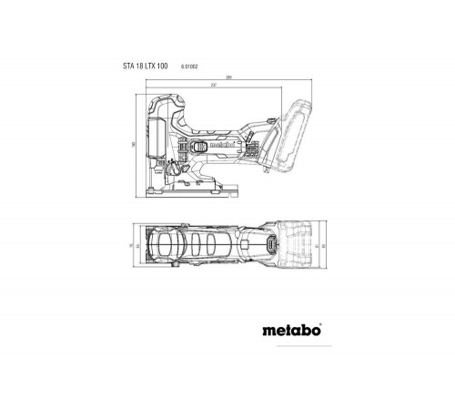 Аккумуляторный лобзик Metabo STA 18 LTX 100 601002650 Аккумуляторный лобзик Metabo STA 18 LTX 100 601002650