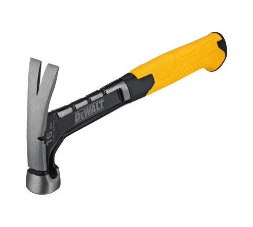 Молоток DEWALT одноэлементный, с прямым гвоздодером, 454 г DWHT0-51048