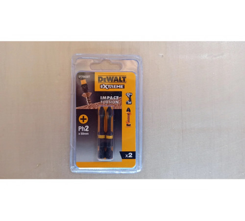 Биты ударные IMPACT Torsion Ph2, 57мм, 2шт. DEWALT DT70532T
