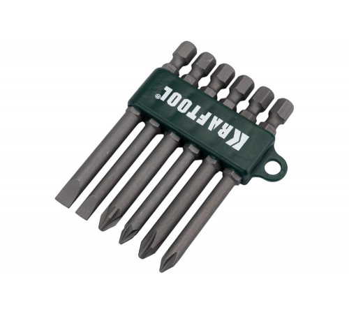 KRAFTOOL 6 шт., 1/4", набор бит 26061-H6 KRAFTOOL 6 шт., 1/4", набор бит 26061-H6