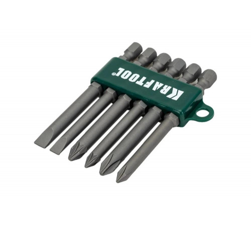 KRAFTOOL 6 шт., 1/4", набор бит 26061-H6 KRAFTOOL 6 шт., 1/4", набор бит 26061-H6