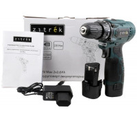 Дрель-шуруповерт аккумуляторная Zitrek Green 12V Max, 12В, 2x2.0Ач 085-1016