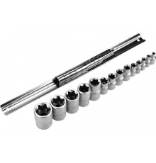 Набор универсальных головок DKSS14 (14 шт; 1/4"; 3/8", 1/2"; 4-24 мм) DEKO 065-0328