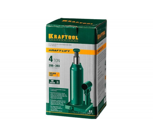 KRAFTOOL 2 т, 160-310 мм, домкрат гидравлический бутылочный сварной Kraft-Lift 43462-2_z01