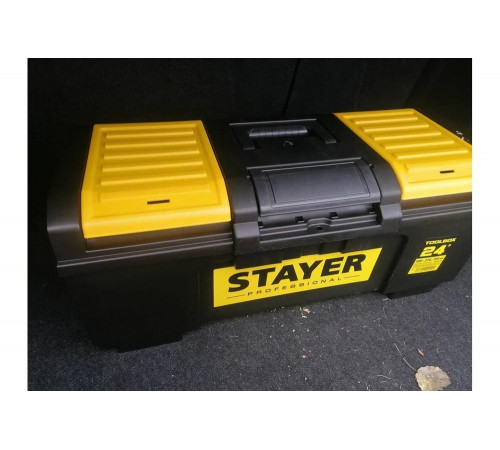 STAYER 590 х 270 х 255, пластиковый, ящик для инструмента TOOLBOX-24 38167-24 Professional STAYER 590 х 270 х 255, пластиковый, ящик для инструмента TOOLBOX-24 38167-24 Professional