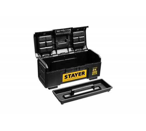 STAYER 590 х 270 х 255, пластиковый, ящик для инструмента TOOLBOX-24 38167-24 Professional STAYER 590 х 270 х 255, пластиковый, ящик для инструмента TOOLBOX-24 38167-24 Professional