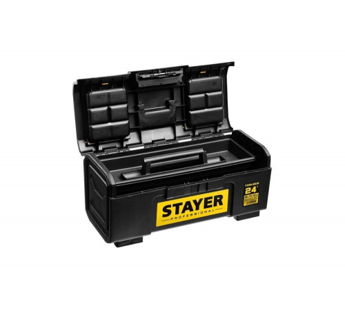 STAYER 590 х 270 х 255, пластиковый, ящик для инструмента TOOLBOX-24 38167-24 Professional STAYER 590 х 270 х 255, пластиковый, ящик для инструмента TOOLBOX-24 38167-24 Professional