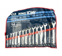 Набор комбинированных ключей KING TONY 8-24 мм 14 предметов 1215MR01