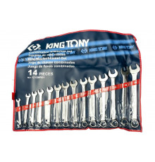 Набор комбинированных ключей KING TONY 8-24 мм 14 предметов 1215MR01