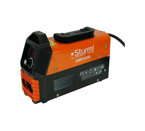 Сварочный инвертор Sturm 250А, ПВ 60%, 170-250В, HotStart/AntiStick/ArcForce AW97I250