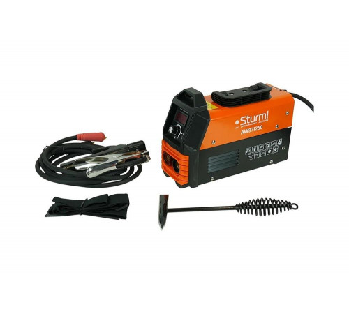 Сварочный инвертор Sturm 250А, ПВ 60%, 170-250В, HotStart/AntiStick/ArcForce AW97I250