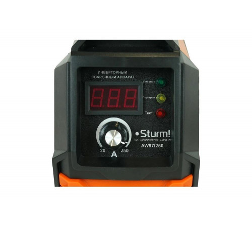 Сварочный инвертор Sturm 250А, ПВ 60%, 170-250В, HotStart/AntiStick/ArcForce AW97I250