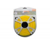 Леска триммерная квадратного сечения 3 мм, 53 м, желтого цвета STIHL 0000-930-2644