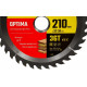 Диск пильный по дереву Оптимальный рез (210x32/30 мм; 36T) Stayer 3681-210-32-36_z01