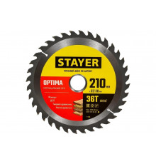 Диск пильный по дереву Оптимальный рез (210x32/30 мм; 36T) Stayer 3681-210-32-36_z01