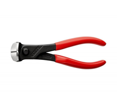 Торцевые кусачки Knipex 160 мм, фосфатированные, обливные ручки KN-6801160EAN Торцевые кусачки Knipex 160 мм, фосфатированные, обливные ручки KN-6801160EAN