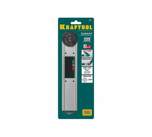 KRAFTOOL 0-225°, 270 мм, угломер электронный DAM-27 34684