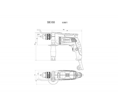 Ударная дрель Metabo SBE 650 600671850