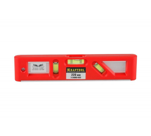 KRAFTOOL 220 мм, уровень с магнитом DIRECTOR LEVEL 1-34863-022