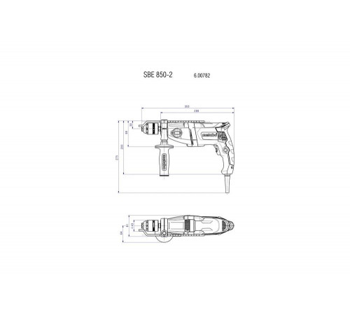 Дрель ударная METABO SBE 850-2 (600782500)