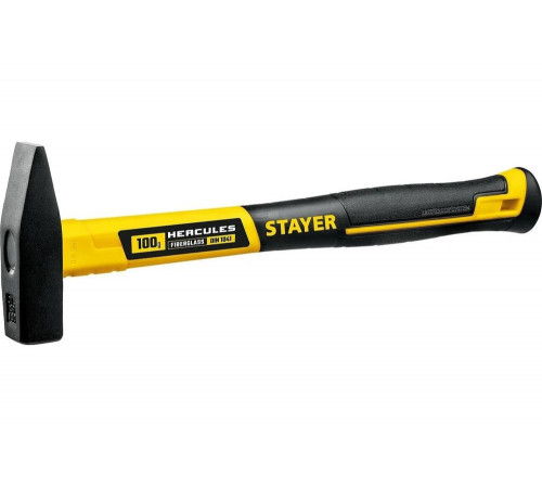 STAYER 100 г, с фиберглассовой рукояткой, молоток слесарный 20050-01_z02 STAYER 100 г, с фиберглассовой рукояткой, молоток слесарный 20050-01_z02