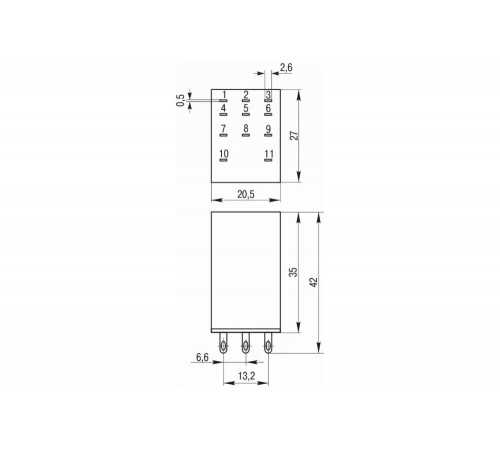 Реле IEK РЭК78/3 MY3 с индикацией 5А 24В DC RRP20-3-05-024D-LED Реле IEK РЭК78/3 MY3 с индикацией 5А 24В DC RRP20-3-05-024D-LED