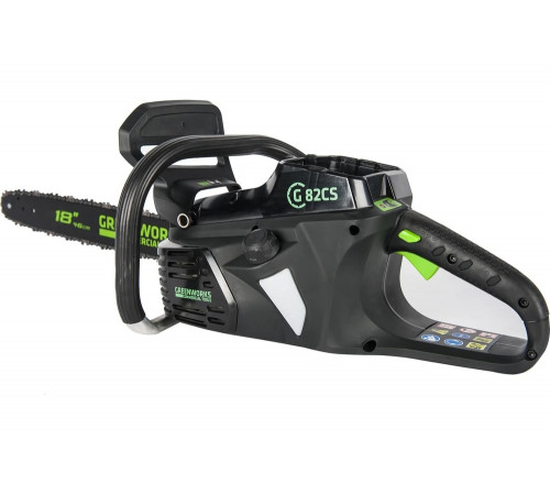 Аккумуляторная бесщеточная цепная пила Greenworks GD82CS50 2001607 Аккумуляторная бесщеточная цепная пила Greenworks GD82CS50 2001607