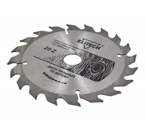 Диск пильный по дереву (150х20/16 мм; 1.8 мм; 20Z) Elitech 1820.052800