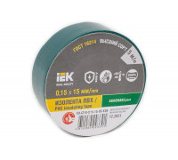 Изолента IEK Mixtape 7 0.15x15 мм, зеленая, 5 м EX-IZ10-C15-15-05-K06