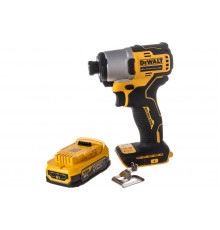 Бесщеточный импульсный шуруповерт DEWALT 18 В XR батарея POWERSTACK, чемодан TSTAK DCF840E1T-XJ