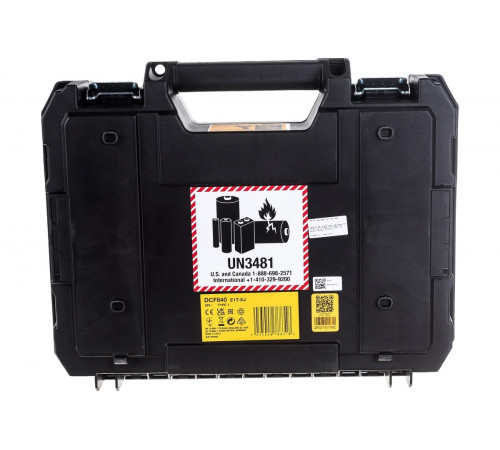 Бесщеточный импульсный шуруповерт DEWALT 18 В XR батарея POWERSTACK, чемодан TSTAK DCF840E1T-XJ