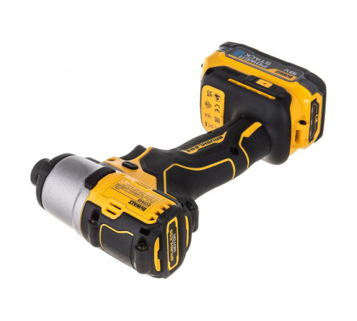 Бесщеточный импульсный шуруповерт DEWALT 18 В XR батарея POWERSTACK, чемодан TSTAK DCF840E1T-XJ