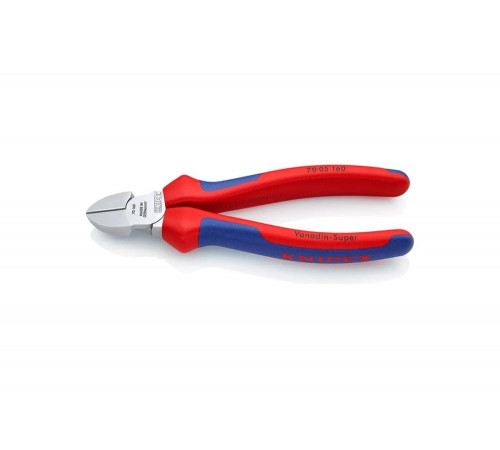 Бокорезы KNIPEX 160 мм, хром, 3-комп ручки KN-7005160