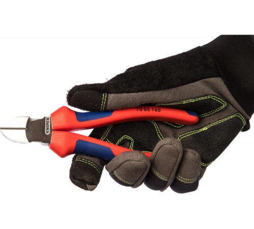 Бокорезы KNIPEX 160 мм, хром, 3-комп ручки KN-7005160