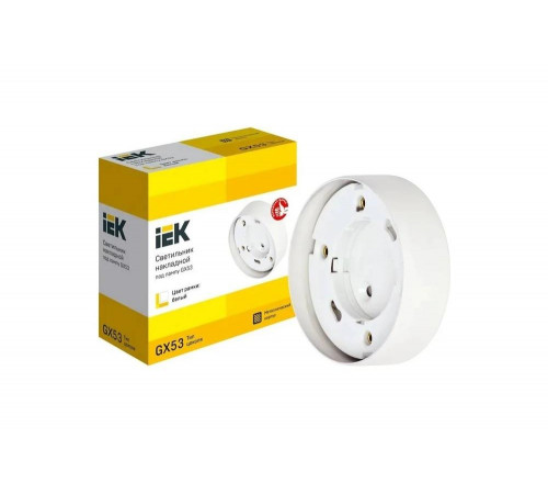 Накладной светильник IEK Lighting 4113 под лампу gx53 белый LUPB0-GX53-1-K01 Накладной светильник IEK Lighting 4113 под лампу gx53 белый LUPB0-GX53-1-K01