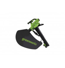 Воздуходув-садовый пылесос аккумуляторный Greenworks 40V, бесщеточный, c 1хАКБ 4Ач и ЗУ 2406907UB