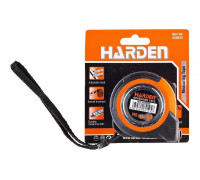 Измерительная рулетка HARDEN с ударопрочным обрезиненным корпусом, 5мх19мм. 580035